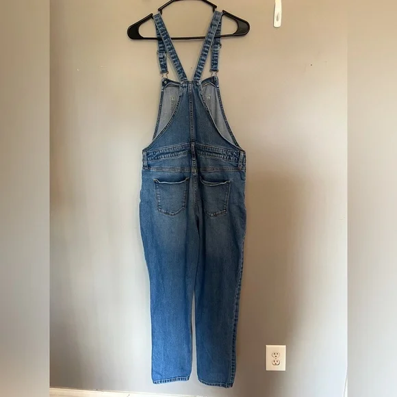 Universal Thread Blue Denim Overalls Size 8/29 - Picture 3 of 7